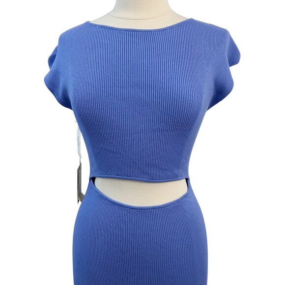 WILFRED ARITZIA Cut-out Knit Mini Dress Medium NWT - Picture 3 of 14